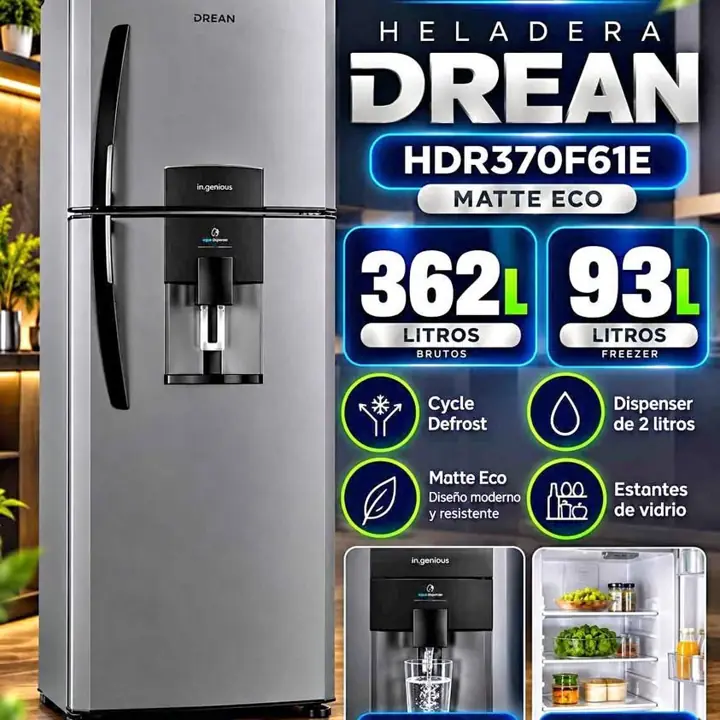 Heladera Drean HDR370F61E