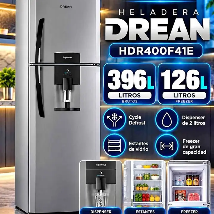 Heladera Drean HDR400F41E