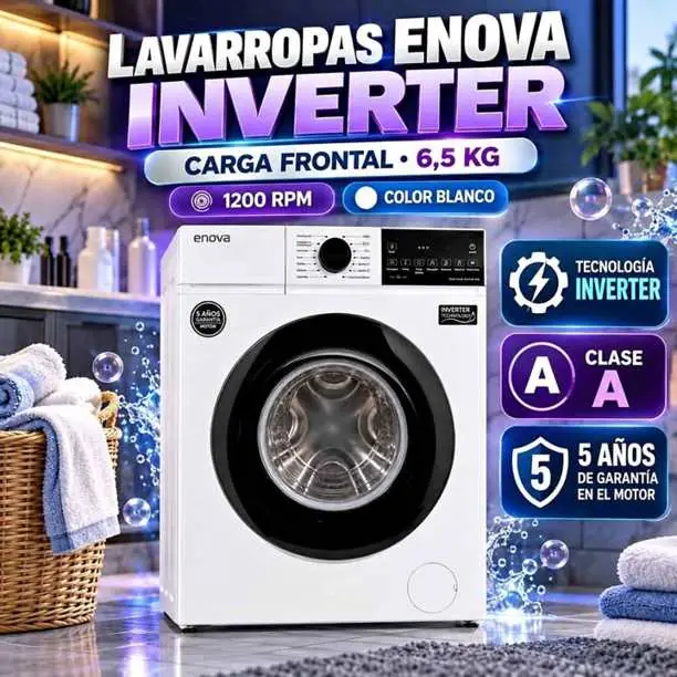Lavarropas 6,5 kg inverter