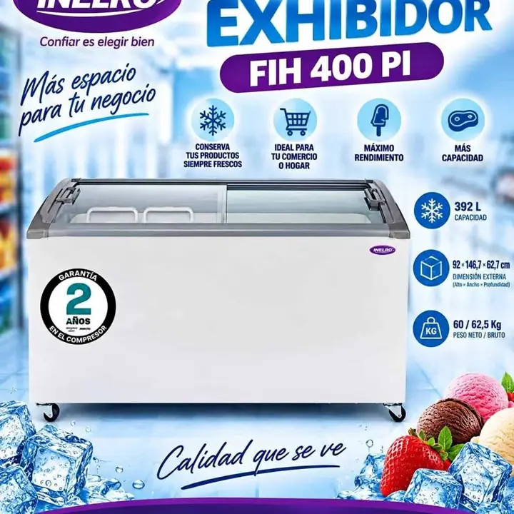 Freezer Inelro FIH 400 PI