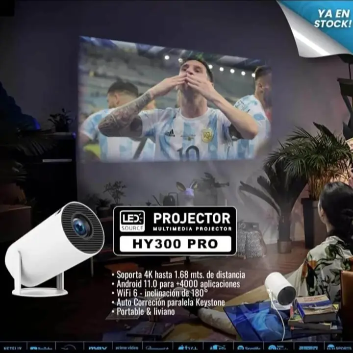 Proyector hasta 120" 4K C/Android
