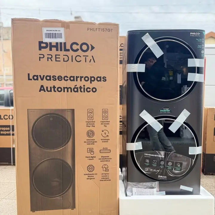Lavasecarropas torre Philco PHLFT157GT ia 15KG/7KG