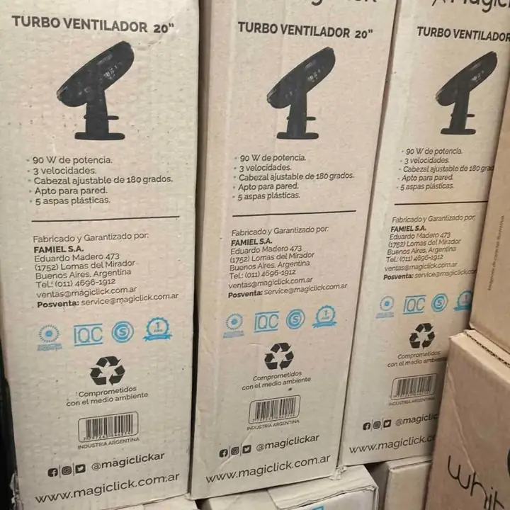 Ventilador turbo 20"