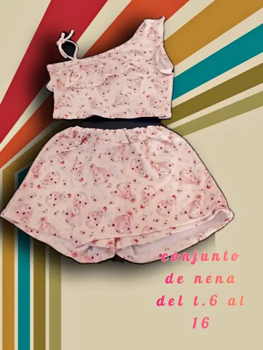 Conjunto de nena del talle 6 al 16