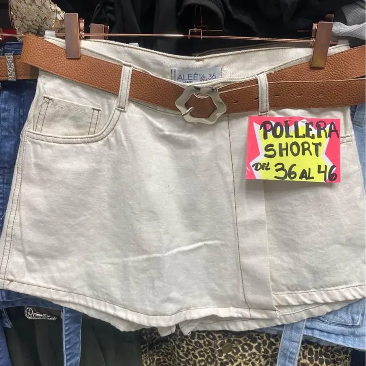 Ahora pollera jeans del talle 36 al 46