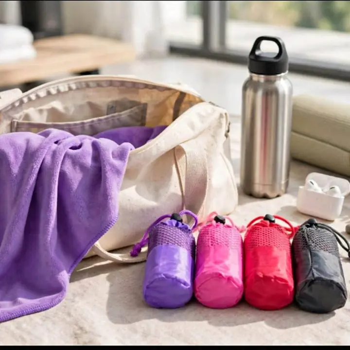 Toallita de cartera / GYM / VIAJE la que te salva SIEMPRE Microfibra súper absorbente, no ocupa n
