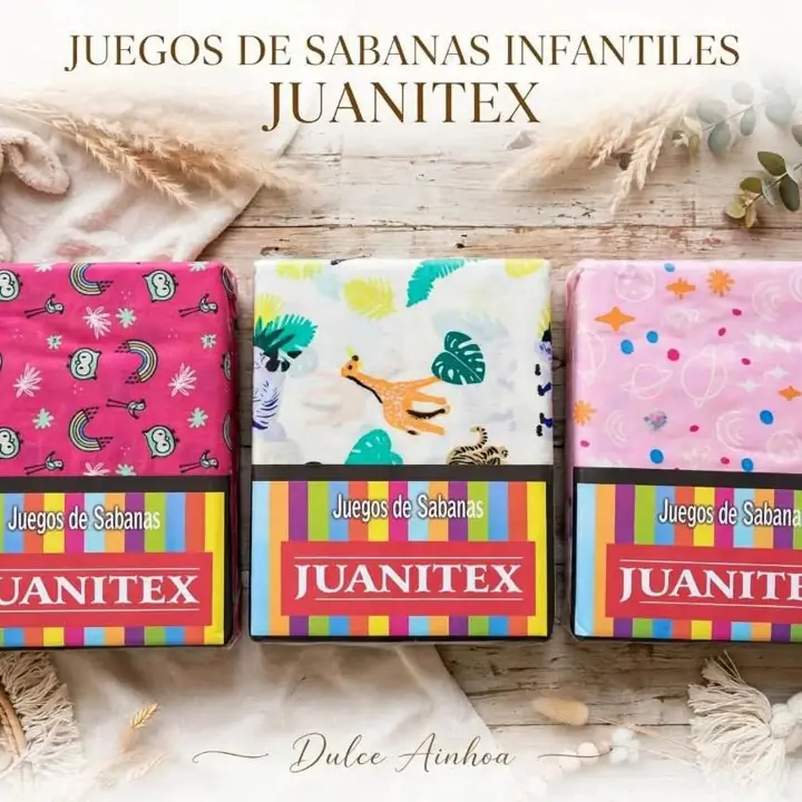 Sábanas infantiles juanitex 1 1/2 plaza - ¡Súper suaves! Varios modelitos Dulce Ainhoa - Burzaco