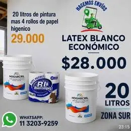 Pintura interior exterior de 20litro
