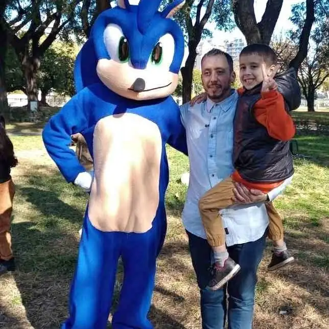 Disfraz Sonic cabezón de fabrica