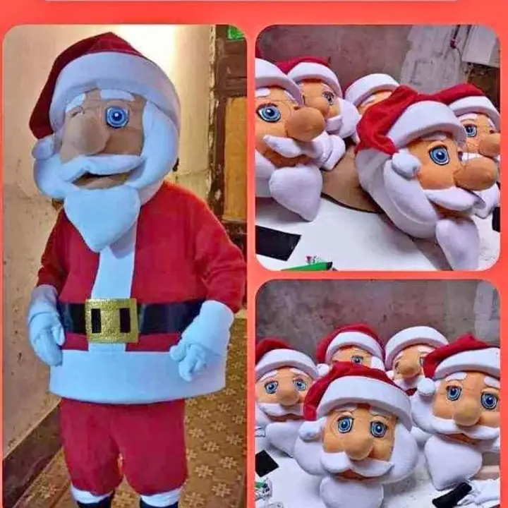 Disfraz papá Noel cabezón
