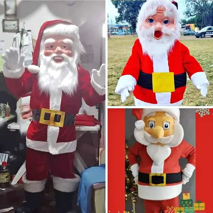 Disfraz papa noel cabezon