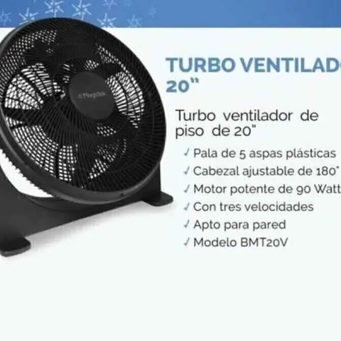 Ventilador turbo Magic click 20"