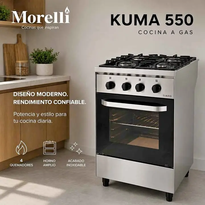 Cocina Morelli saho 550 t/vidrio
