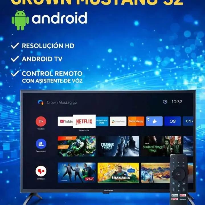Smart TV crown mustang 32" C/Android