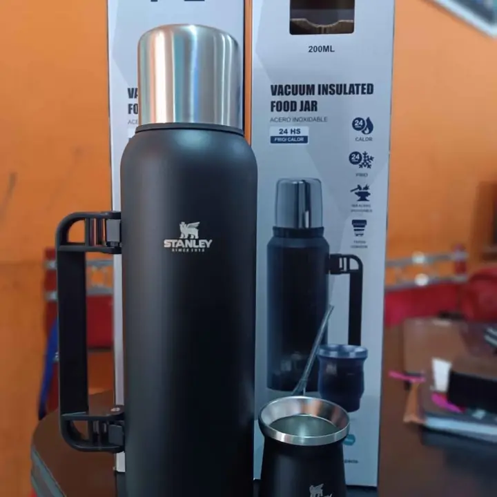 Termos + mate mantiene calor y frío 1.2L