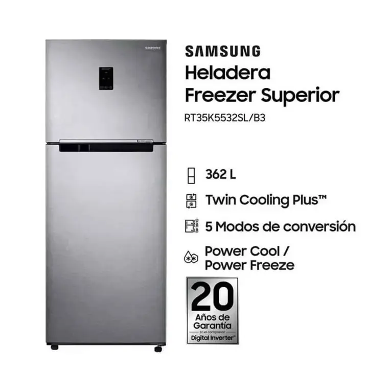 Heladera Drean HDR380 373ltrs