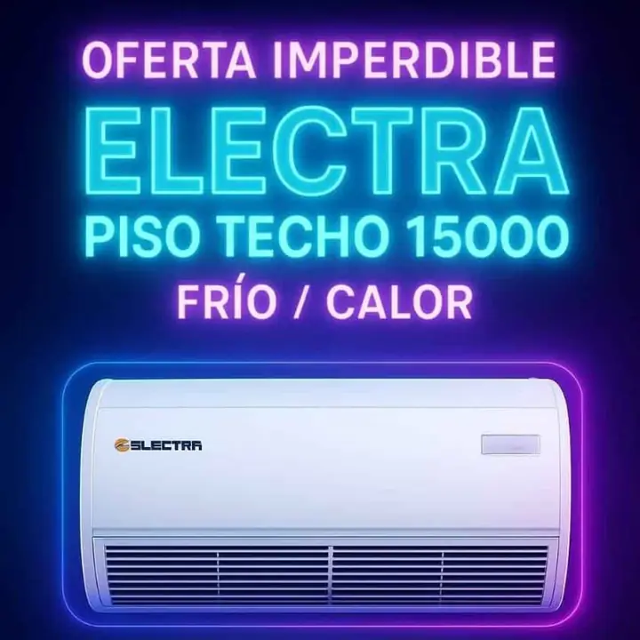 Aire acondicionado electra 15000FR piso techo frio/calor