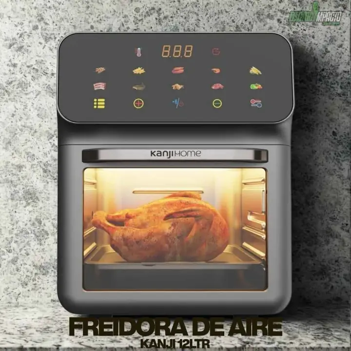 Freidora de aire horno 12L digital kanjihome entrega inmediata