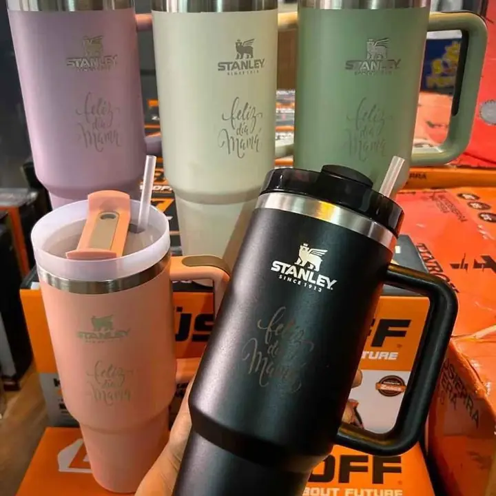 Vaso qechen 1.2 con bombilla triple grabado