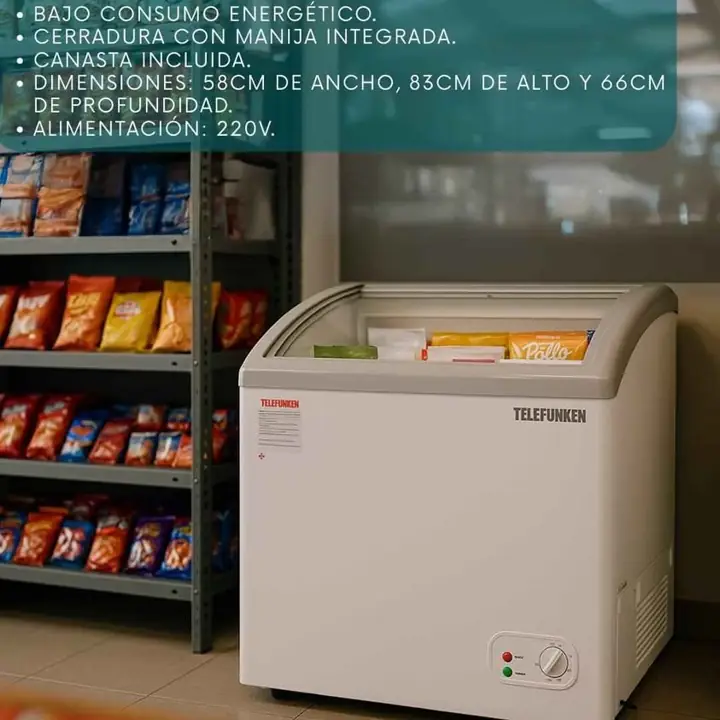 Freezer telefunken exhibidor de pozo 150L