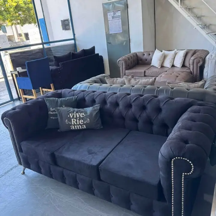 Sillón chesterfield 3 cuerpos