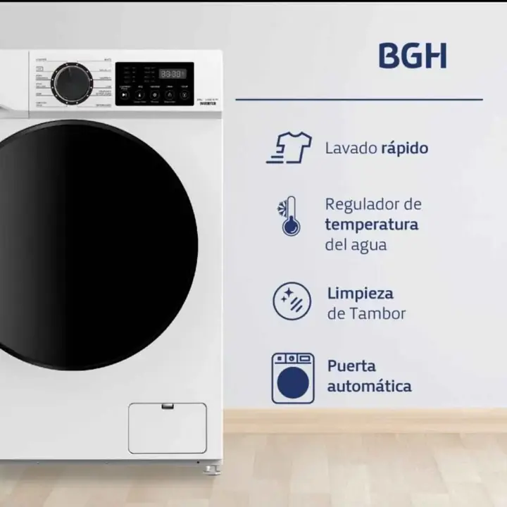 Lavarropas BGH 8K inverter