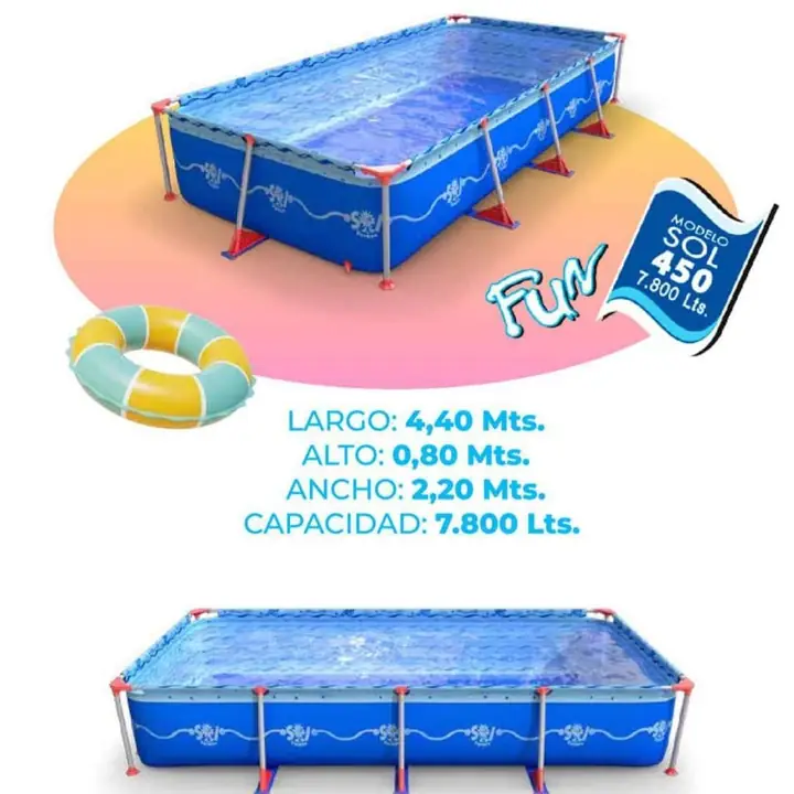Pileta sol de verano Pileta 7.800 litros liquidación total