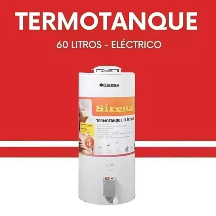Termotanque electrico sirena 60 litros carga superior e inferior