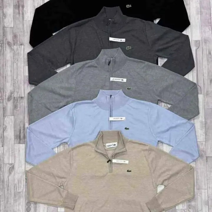 Sweater de hilo medio cierre importado S al XXL