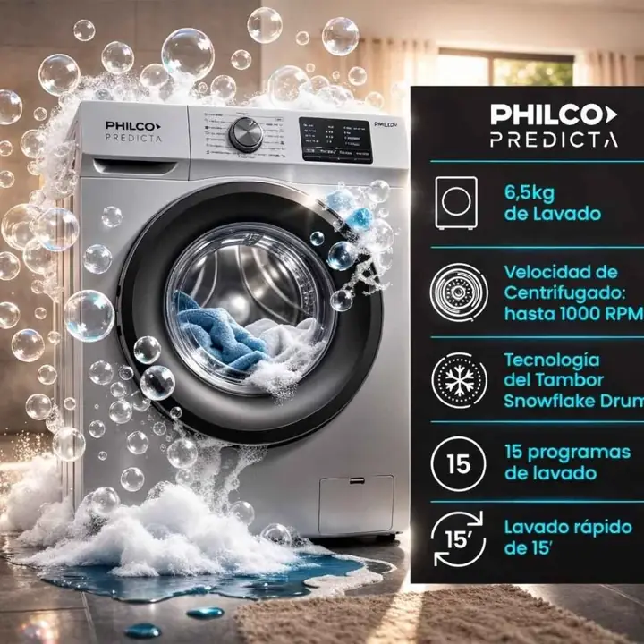 Lavarropas Philco 6.5k