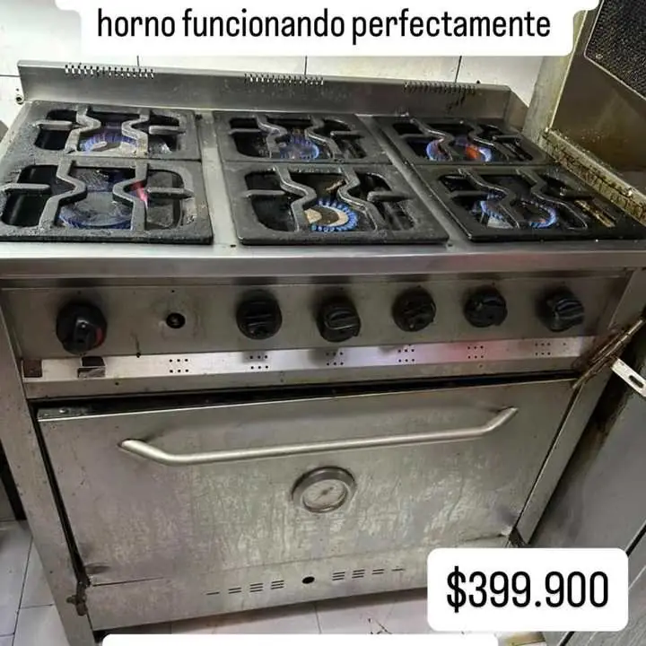 Cocina 6 hornillas con horno
