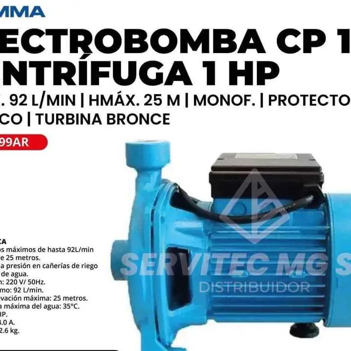 Bombas centrifuga gamma de 1 HP y 3/4
