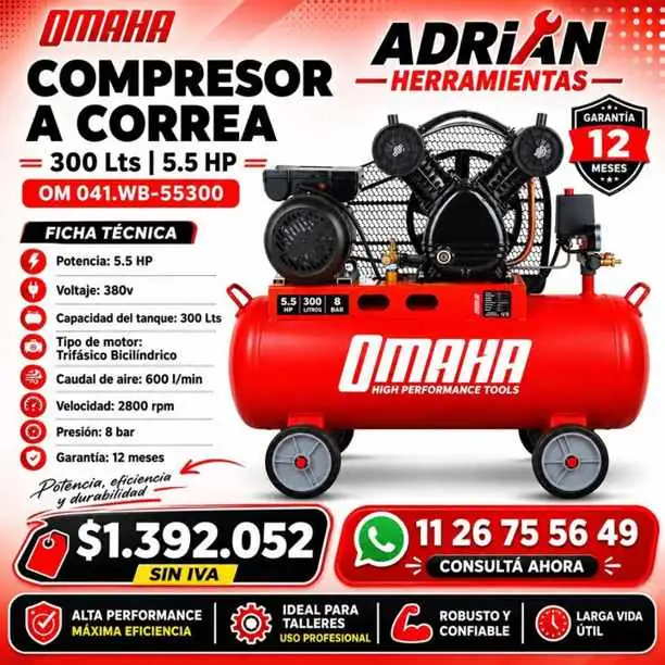 Compresor+300+l+trifásico
