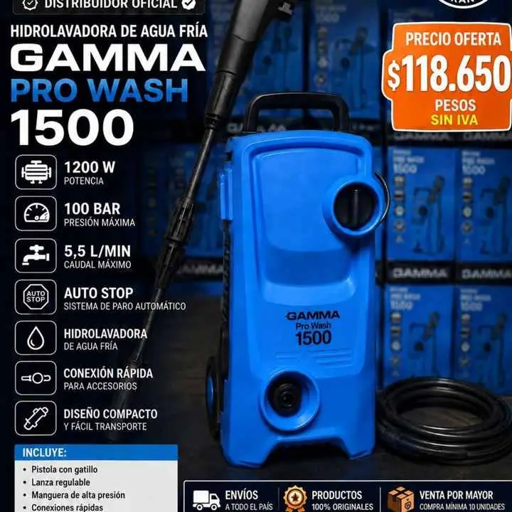 Hidrolavadora+pro+wash+1500+gamma