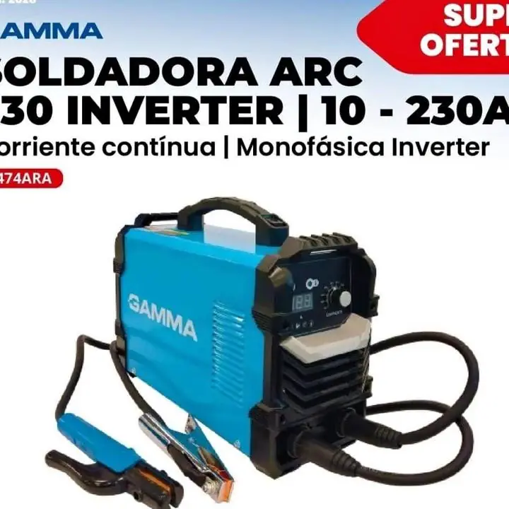 Soldadora inverter+230 amperes