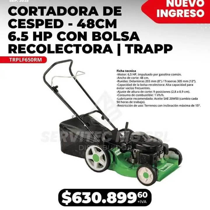 Corta césped a explosión