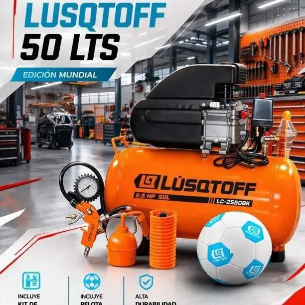 Compresor 50 litros con kit