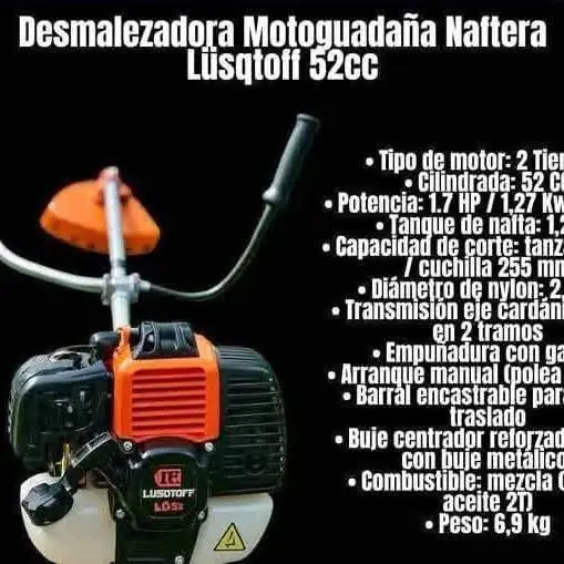 Desmalezadoras 52cc a explosión