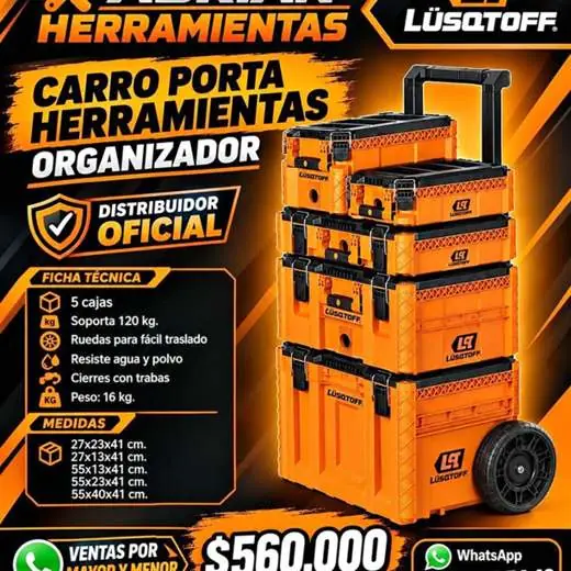 Carro porta herramientas lusqtoff