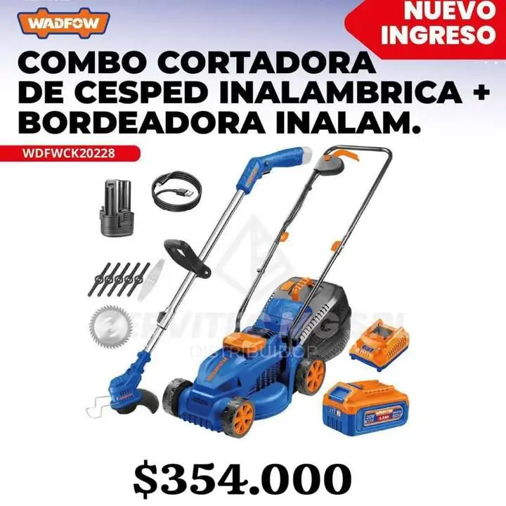 Combo jardinero a batería