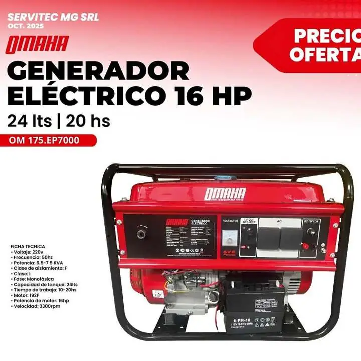 Generador omaha 7000 Watts