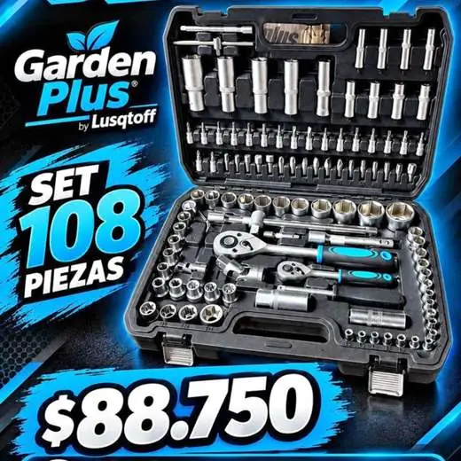 Set de 108 piezas garden plus by lusqtoff