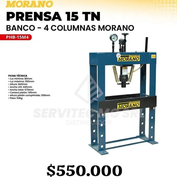 Prensa hidráulica morano