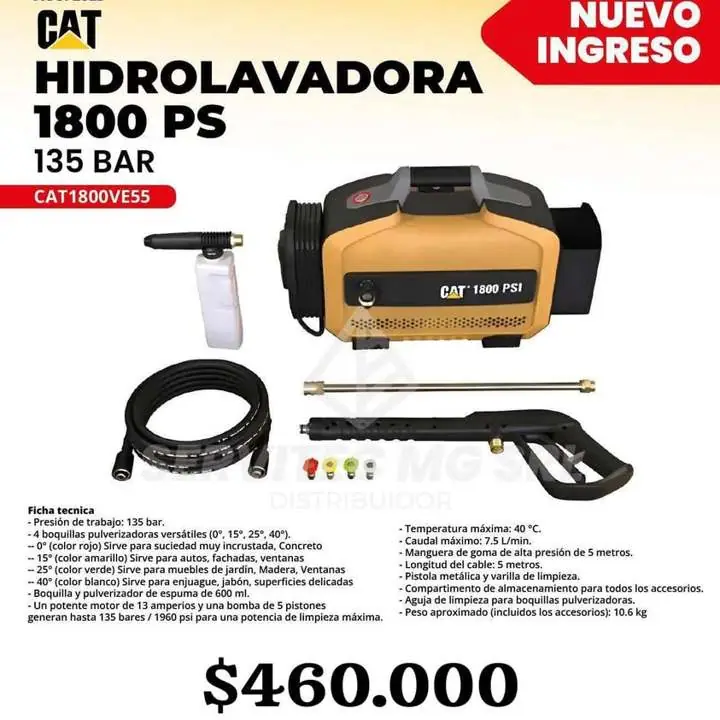 Hidrolavadora de alta presión profesional