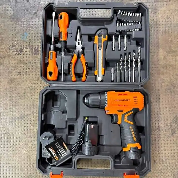 Taladro a batería con kit