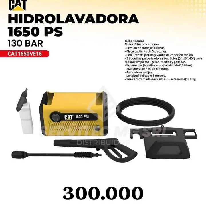 Hidrolavadora profesional de alta presión eléctrica