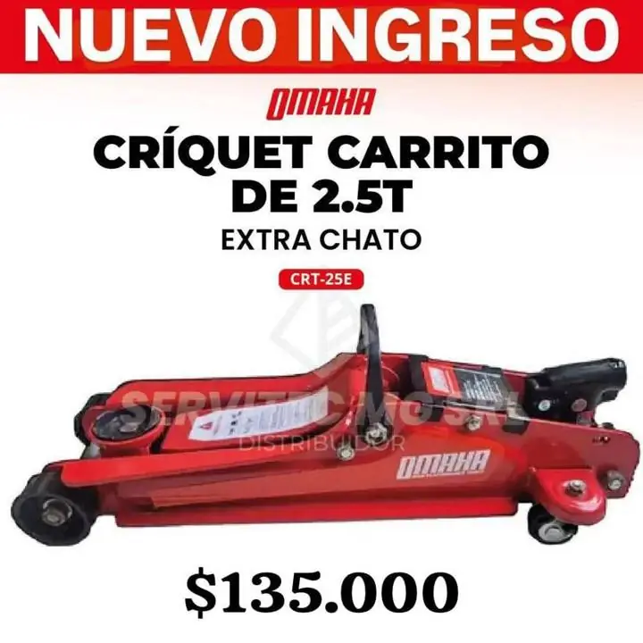 Crique extra chato de 2.5 toneladas