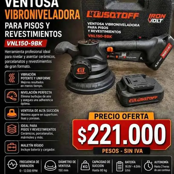 Ventosa vibroniveladora lusqtoff