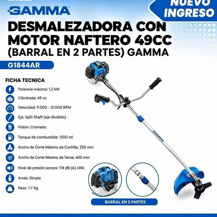 Desmalezadora gamma 49cc