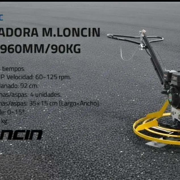 Allanadora compactadora y aserradora de hormigón